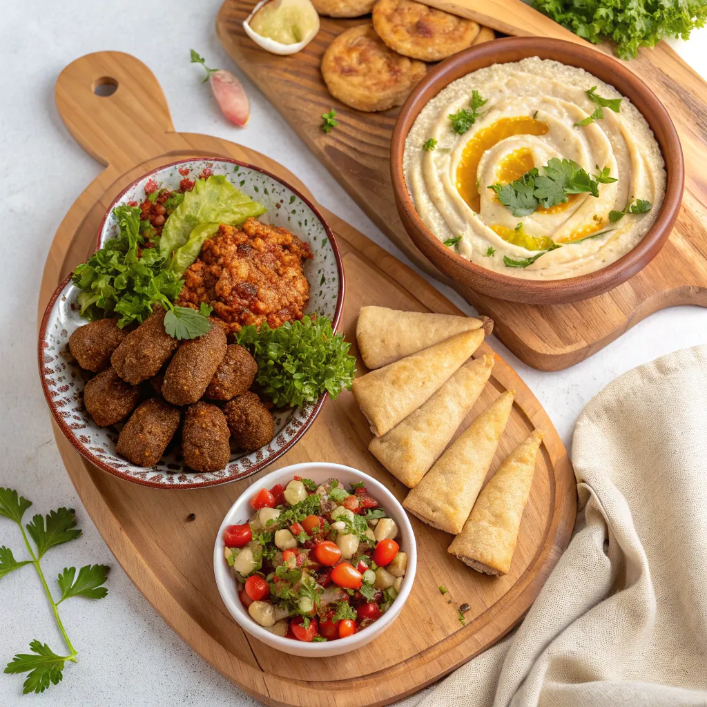 Assortment of Authentic Middle Eastern Dishes
